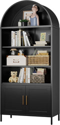 Metal Arched Bookcase
