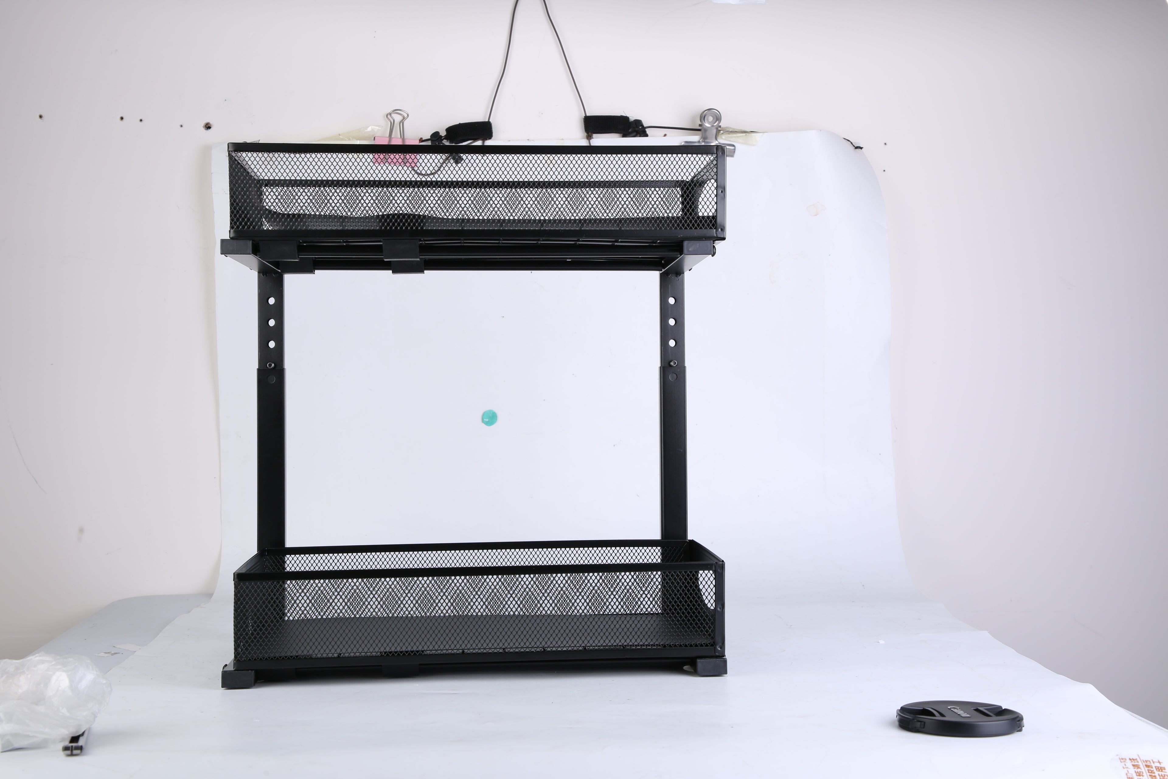 2Pcs Under Sink Organizer 2 Tier Pull Out Cabinet Baskets Storage