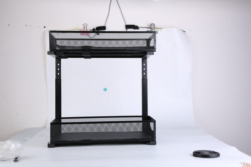 2Pcs Under Sink Organizer 2 Tier Pull Out Cabinet Baskets Storage