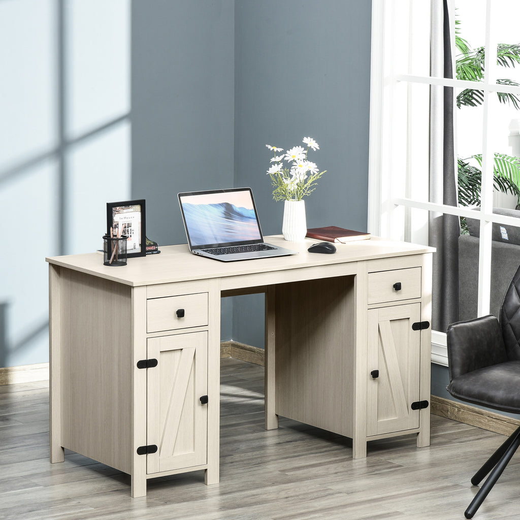 Computer Desk with Storage, Home Office Desk