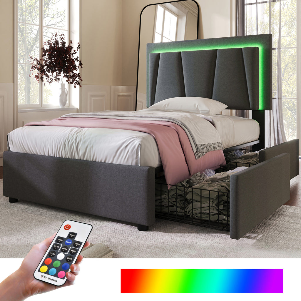 Wooden Storage Bed Bed Frame