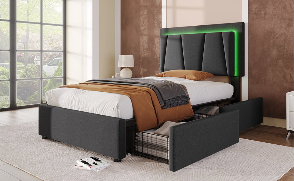 Wooden Storage Bed Bed Frame
