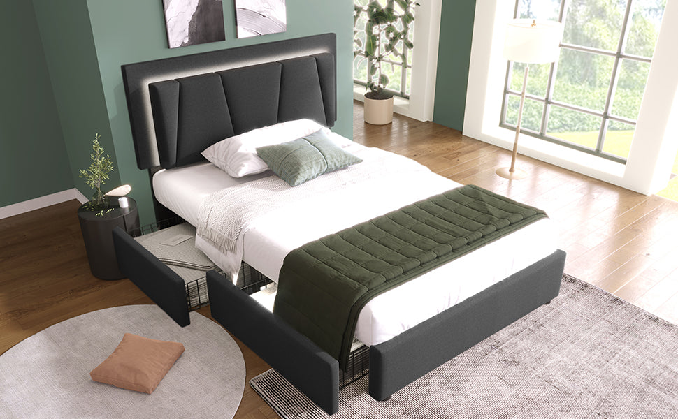 Wooden Storage Bed Bed Frame