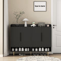 Sideboard,Shoe Cabinet With 4 Doors Large Modern Shoe Storage Organizer
