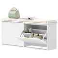 Shoe Storage Bench with Padded Seat