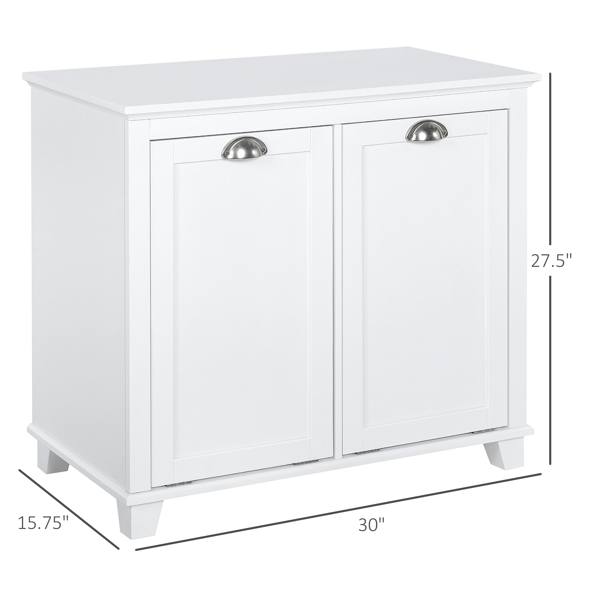 Dual Tilt out Laundry Hamper Cabinet