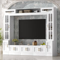 98.4” W Wall Unit Entertainment Center With Bookshelves For TVs Up To 80”