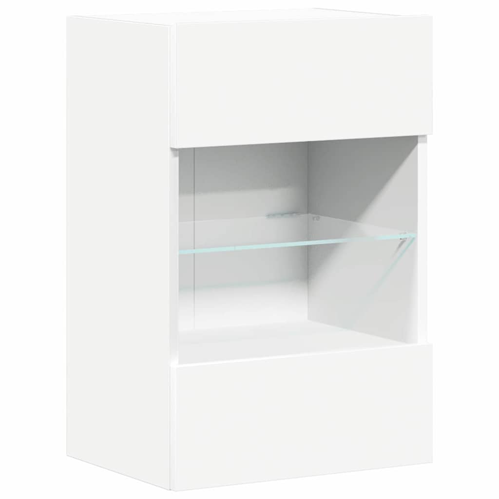 wall cabinets with LED lights for TV (2 pieces)