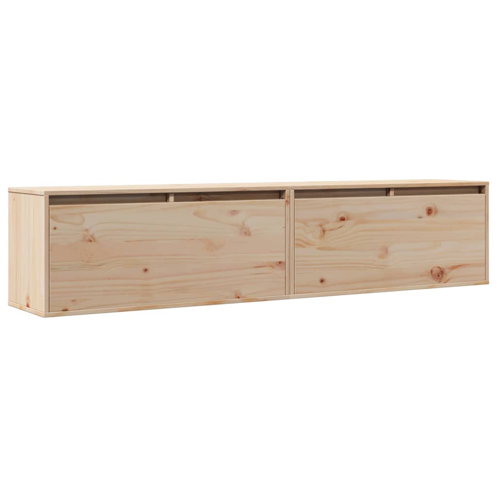 wall cabinets, 2 pieces, 80x solid pine wood