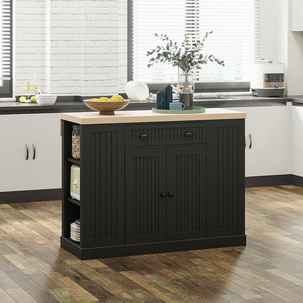 47" Fluted-Style Kitchen Island