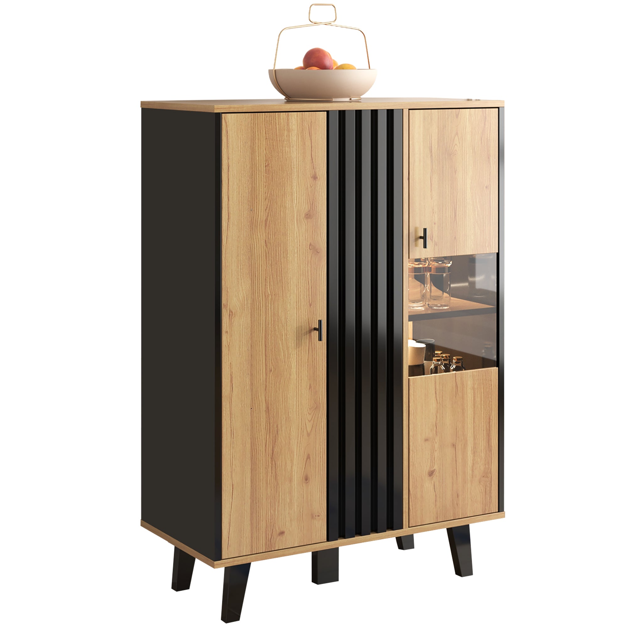 Versatile And Modern Side Cabinets, Sideboards, Display Cabinets With Glass And LED Lighting.