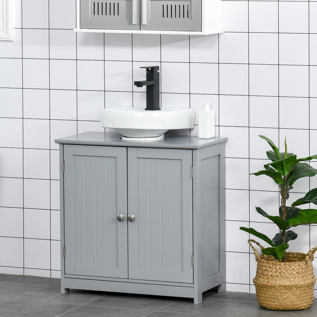 Bathroom Vanities, Bathroom Sink Cabinets With U-Shape Cut-Out And Adjustable Internal Shelf