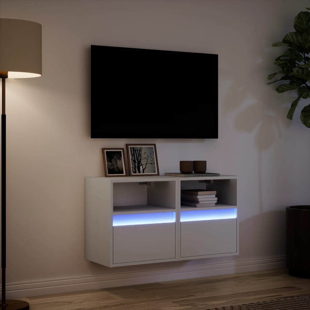 TV wall cabinets with LED lighting