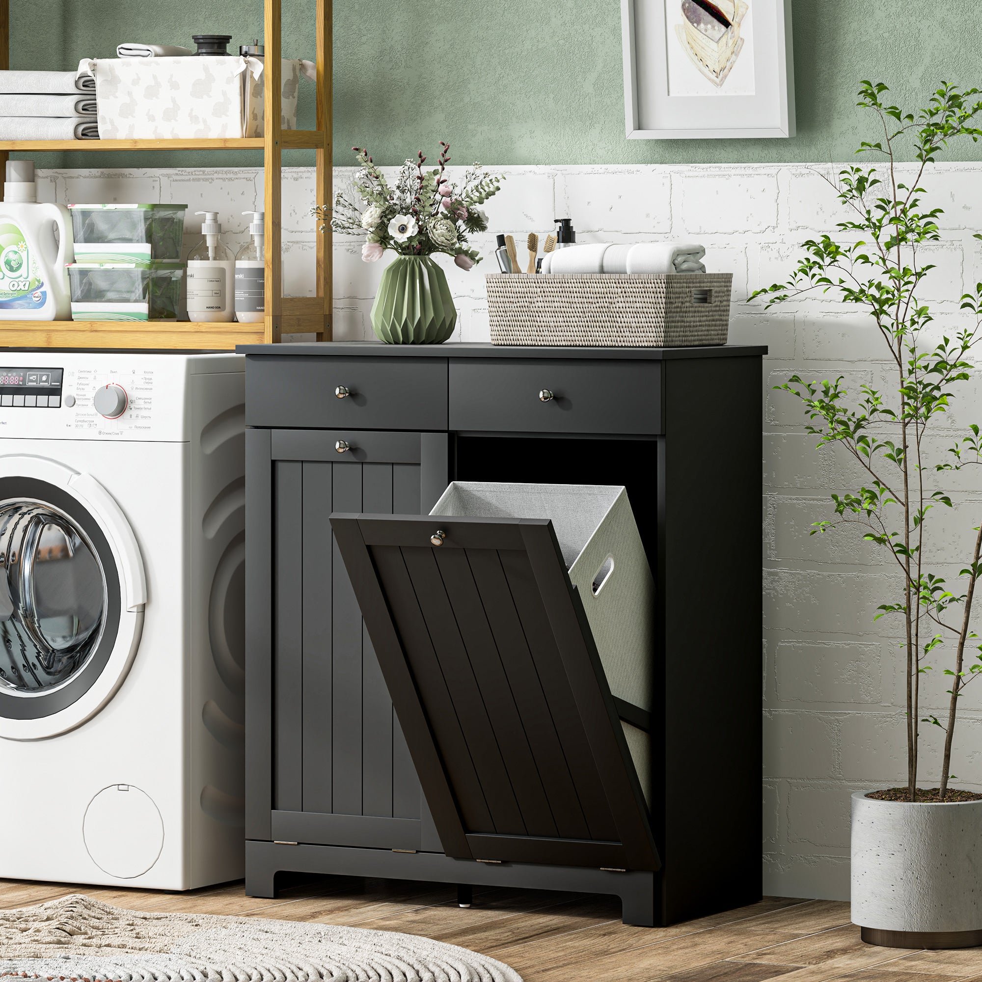 Laundry Hamper Cabinet