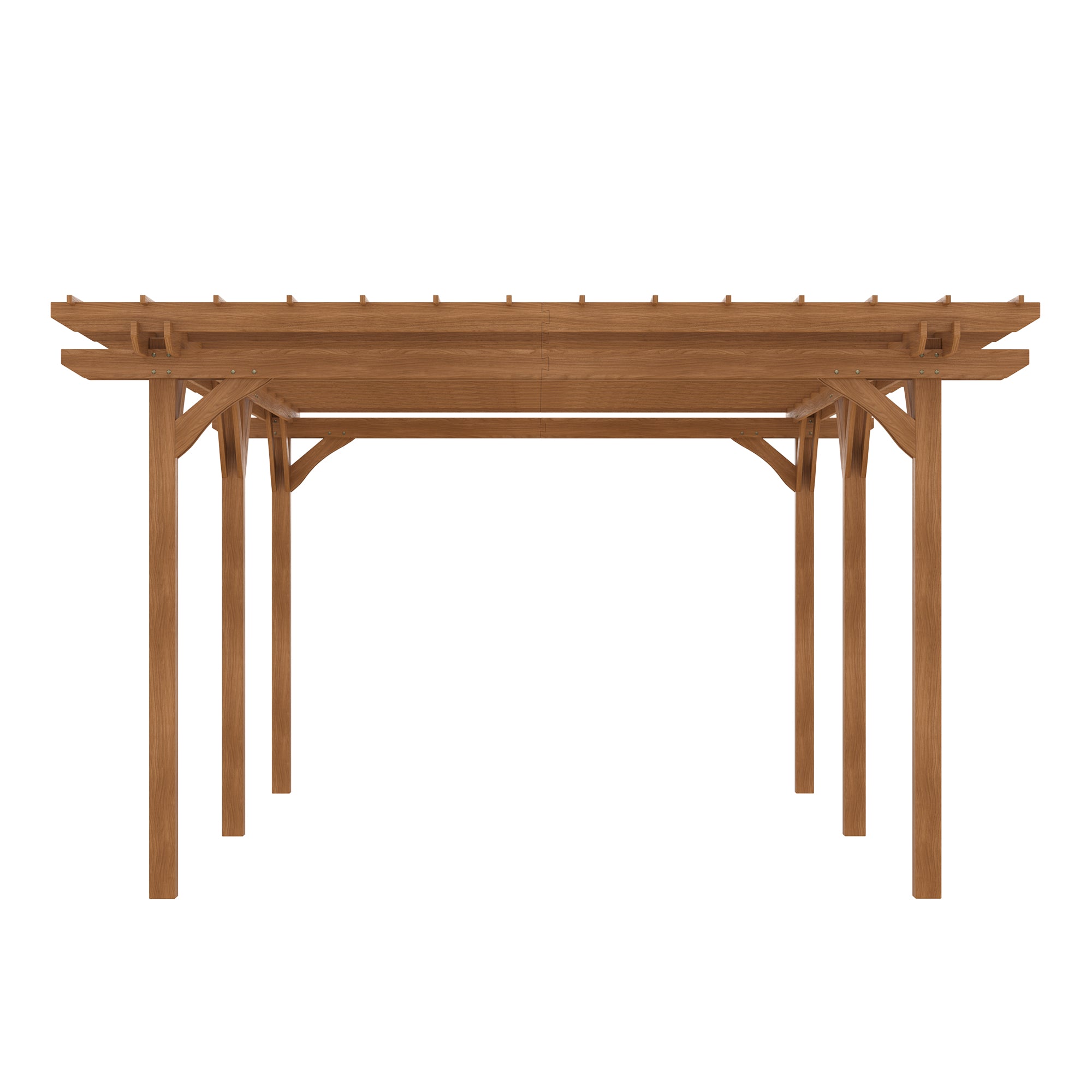 12’ x 20’ Outdoor Pergola, Wood Gazebo Grape Trellis