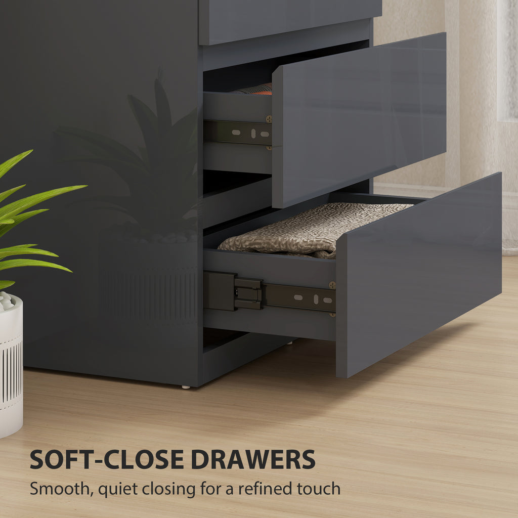 High Gloss Chest Of Drawers