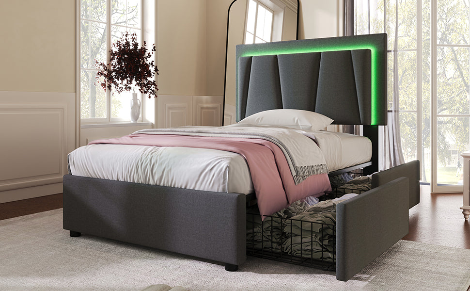 Wooden Storage Bed Bed Frame