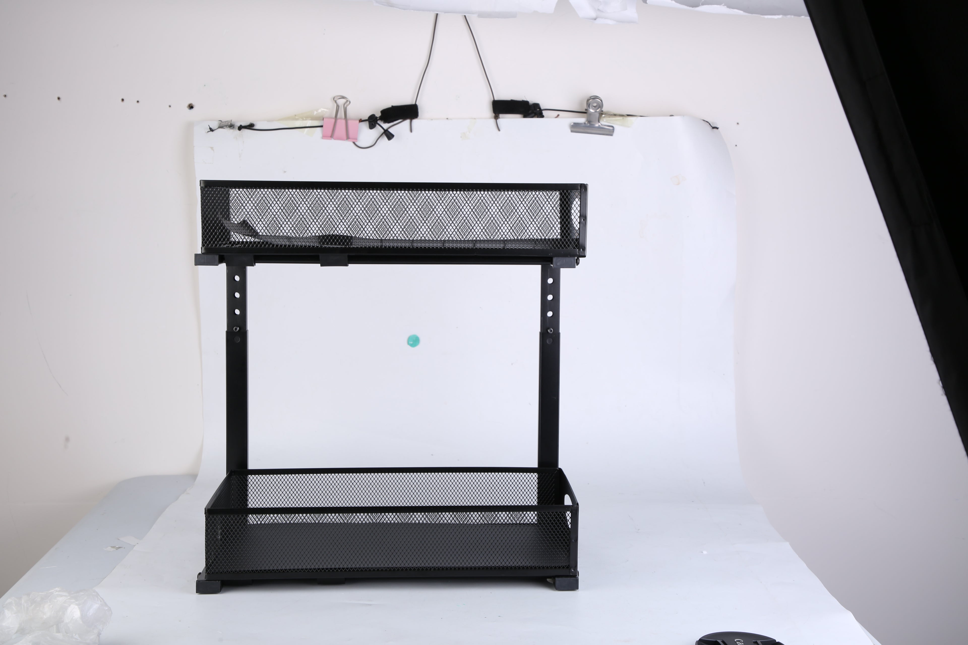 2Pcs Under Sink Organizer 2 Tier Pull Out Cabinet Baskets Storage