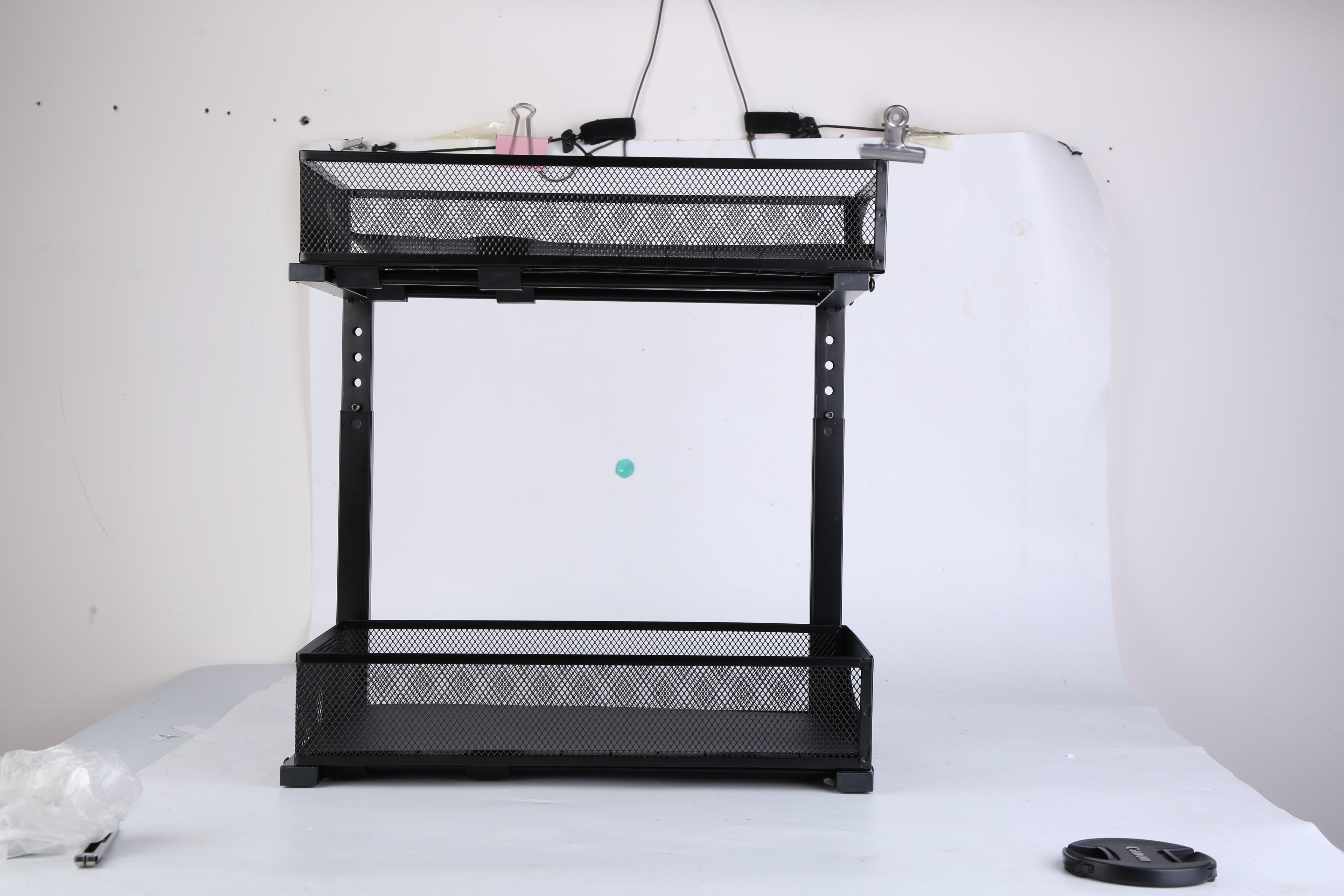 2Pcs Under Sink Organizer 2 Tier Pull Out Cabinet Baskets Storage